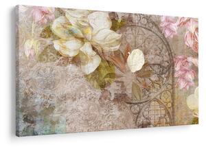 Tablou - Ornament de flori (90x60 cm)