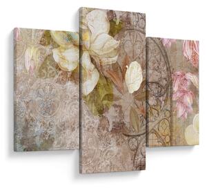 Tablou - Ornament de flori (90x60 cm)