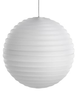 Lustră Pendul Tom Dixon, Press Sphere, reglabil, Alb, Camera de zi, Sticlă, Design