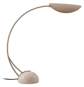 Lampă de masă Lucande, Rivera, Bej, Sala de mese, Metal, Modern