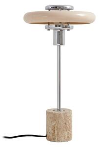 Lampă de masă Lindby, Branford, Bej, Camera de zi, Metal, Vintage