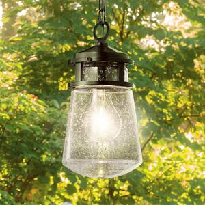 KICHLER Lampă pendul de exterior Lyndon cu abajur sticlă, Bronz / Alamă Veche, Metal
