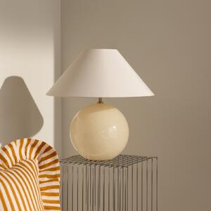 Lampă de masă Globen Lighting, IRIS, Bej, Camera de zi, Țesătură / Textil, Design