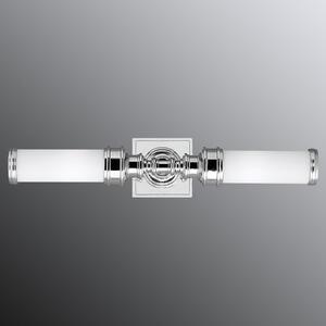 Elstead Aplică de perete Payne Ornate pentru zone umede, reglabil, Metalic, Baie, Sticlă