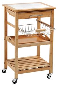 Kesper 25776 Cărucior de bucătărie cu blat delucru, 81 x 48 x 38 cm