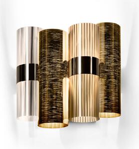 Lampă de perete Slamp, La Lollo, reglabil, Auriu / Alamă, Camera de zi, Plastic, Design