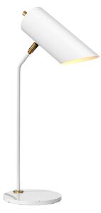 Elstead Lampă de masă Quinto, alb/alamă antic, Alb, Camera de zi / sufragerie, Metal, Modern, Birou de masă