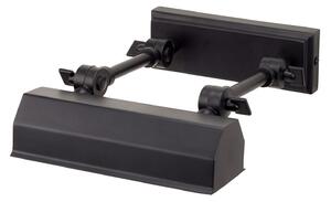 Elstead Aplică tablou Chawton, negru 18,2 cm, reglabil, Negru, Camera de zi / sufragerie, Metal, Antichitate