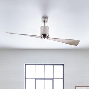KICHLER Ventilator de tavan Ferron, pală nichel, Gri, Camera de zi / sufragerie, Metal