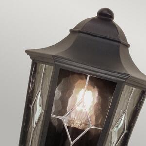 Elstead Lampă de exterior Norfolk, semilunară, negru, IP43, reglabil, Negru, Metal, Antichitate, Felinar