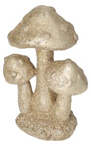 Decoracja Golden Mushroom 12cm