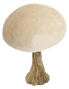 Decorațiuni Velvet Mushroom 10 cm beige