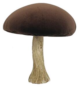 Decorațiuni Velvet Mushroom 17 cm brown