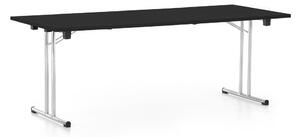 Masa plianta 200 x 80 cm, neagra