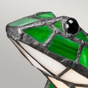 Elstead Frog LED lumina decorativă în aspect Tiffany, Verde, Camera de zi / sufragerie, Sticlă, Tiffany