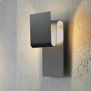 Escale Fold aplică de perete LED antracit, reglabil, Negru, Camera de zi / sufragerie, Metal, Modern