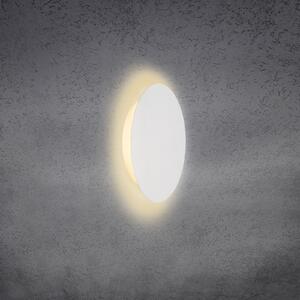 Escale Blade aplică perete LED, alb mat, Ø 24 cm, reglabil, Alb, Camera de zi / sufragerie, Metal, Modern