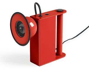 Lampă de masă Stilnovo, Minibox, reglabil, Roșu, Camera de zi, Metal, Design