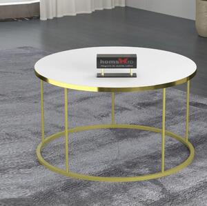 Masuta de cafea Vicenta Homs, bej si auriu, seria 440, 70 cm