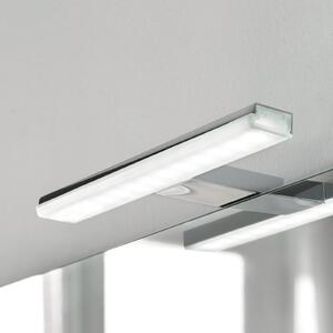 Ebir Lampă cu LED pentru oglindă Pandora, cromată, lățime 30,8 cm, Metalic, Baie, Plastic, Modern