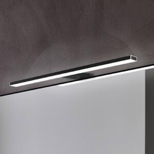 Ebir Pandora LED oglindă cu lumină, negru mat, 45,8 cm, Negru, Baie, Plastic, Modern