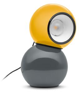 Lampă de masă Stilnovo, Gravitino, reglabil, Galben, Camera de zi, Metal, Design