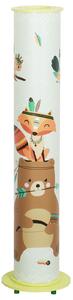 Elobra Lampă podea Little Indians 95/15, mint, motiv anim, Multicolor, Camera copiilor, Plastic