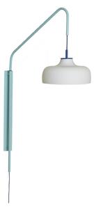 Lampă de perete Hübsch, Current, Albastru, Camera de zi, Sticlă, Modern