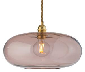 EBB & FLOW Horizon lampă pendul maro-rosé Ø 36 cm, reglabil, Maro / Rugină, Camera de zi / sufragerie, Sticlă, Scandinavă