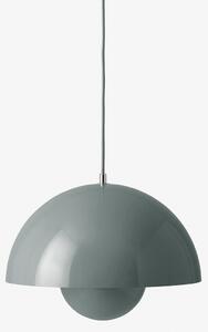 Lustră Pendul &Tradition, Flowerpot VP7, reglabil, Gri, Camera de zi, Metal, Design