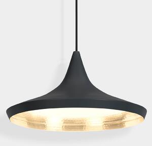 Lustră Pendul Tom Dixon, Beat, reglabil, Negru, Camera de zi, Alamă, Design
