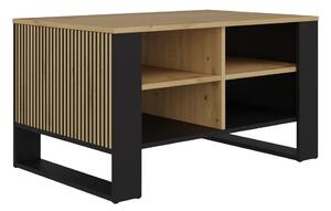 Măsuță de cafea Mandeville 265Negru, Stejar artizan, 5x6x9cm, PAL laminat, Unghiular