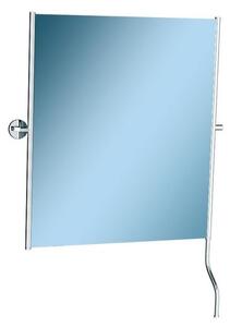 Oglinda pliabila cu maner, 50 x 60 cm, argintie