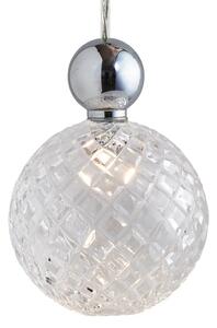 EBB & FLOW Uva L Mingiu argintiu transparent mic cu model în carouri, reglabil, Transparent, Camera de zi / sufragerie, Cristal, Scandinavă