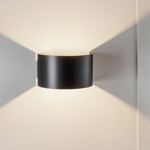 EMIBIG LIGHTING Aplică de perete Fold cu abajur bombat, negru, reglabil, Negru, Camera de zi / sufragerie, Metal, Modern
