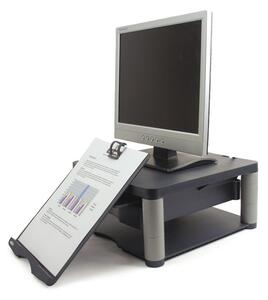 Piedestal sub monitor cu suport document sertar/copie, grafit
