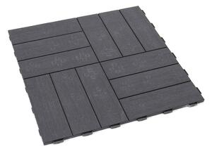 Placi de plastic Linea Marte 56,3 x 56,3 x 1,3 cm, gri închis