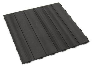 Placi de plastic Linea Marte II 56,3 x 56,3 x 1,3 cm, maro inchis