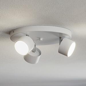 Eko-Light Spot de tavan Cloudy cu 3 becuri, rotund, alb, reglabil, Alb, Camera de zi / sufragerie, Metal, Modern