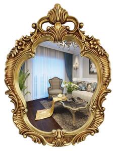RESIGILAT- Oglindă decorativa de perete, cu ramă auriu antic, 70X90 cm