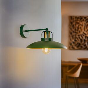 Eko-Light Aplică de perete Felix, verde/auriu, reglabil, Verde, Camera de zi / sufragerie, Metal, Design industrial