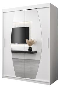 Dulap de haine 150 cm Eclipse (Alb mat + Alb mat). 1063399