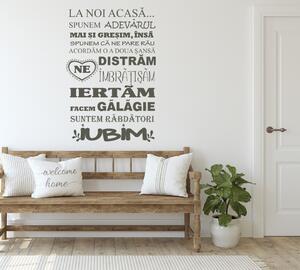 La noi acasa stilizat - sticker decorativ autocolant