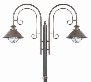 FARO BARCELONA Lampadar Nautica 2 fluxuri, Maro / Rugină, Metal, Antichitate
