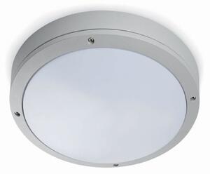 FARO BARCELONA Plafonieră pentru exterior Yen, gri deschis, Ø 28 cm, E27, reglabil, Gri, Plastic, Modern