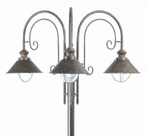 FARO BARCELONA Lampadar Nautica 3 fluxuri, Maro / Rugină, Metal, Antichitate