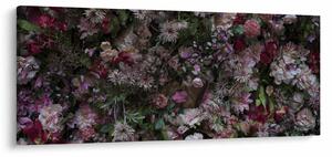 Tablou - Perete de flori (120x50 cm)