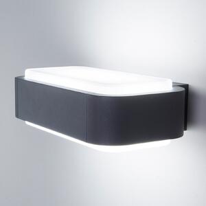 FARO BARCELONA Aplică LED de exterior modernă Sticker, IP65, Negru, Metal, Modern
