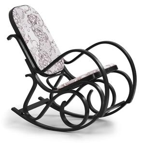Scaun balansoar Max 2, alb/negru