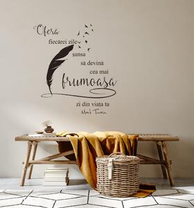 Frumusetea fiecarei zile - sticker decorativ text